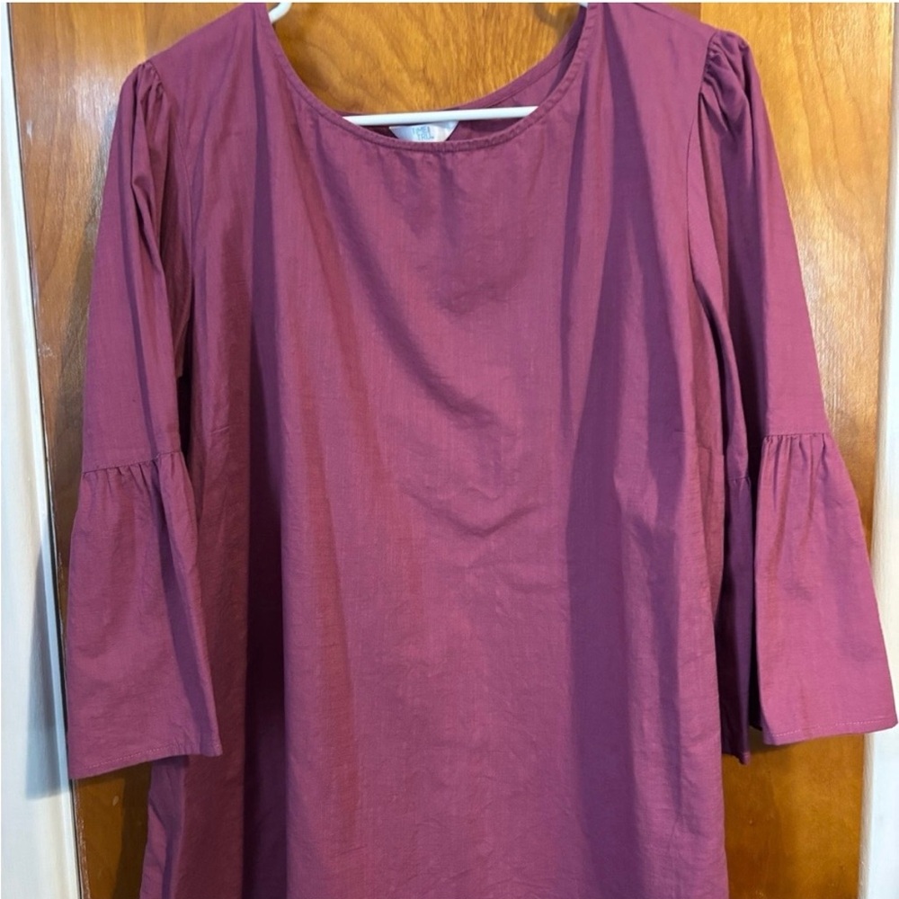 Purple Bell Sleeve Top